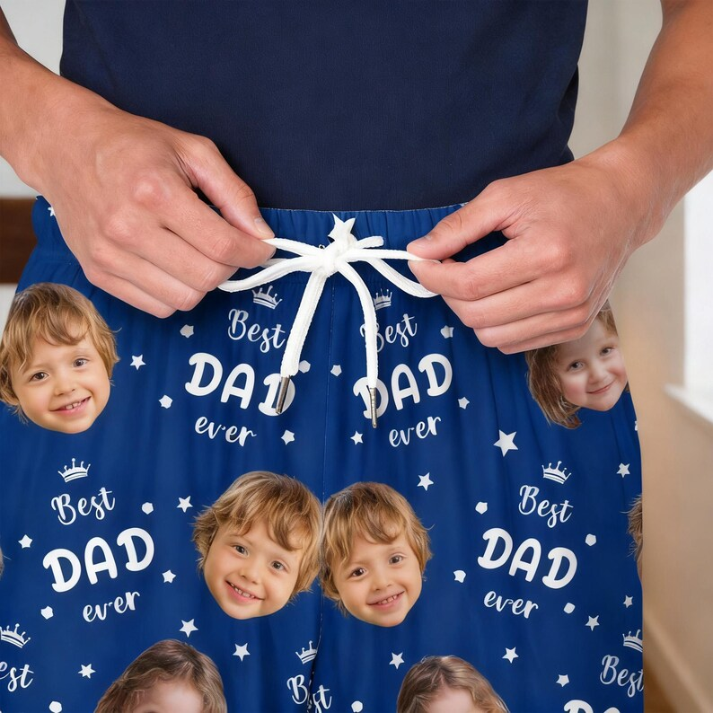 Custom Photo Upload Pajama Set Best Dog Dad Ever CNCZ9
