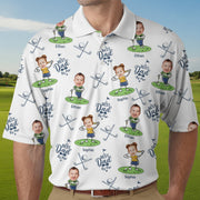 Custom Kid's Photo Best Dad By Par Polo Shirt ZH4HE