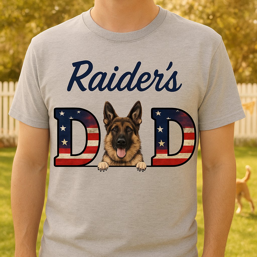 American Dog Mom Dog Dad Shirt — 4th of July Patriotic Gift for Dog Lovers
