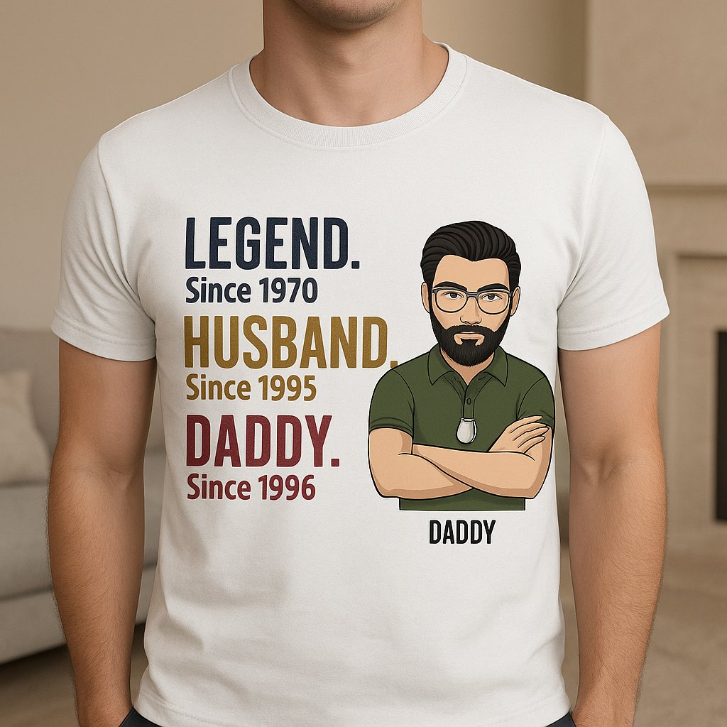Legend Husband Grandpa Since Years T-Shirt — Custom Gift for Grandpa