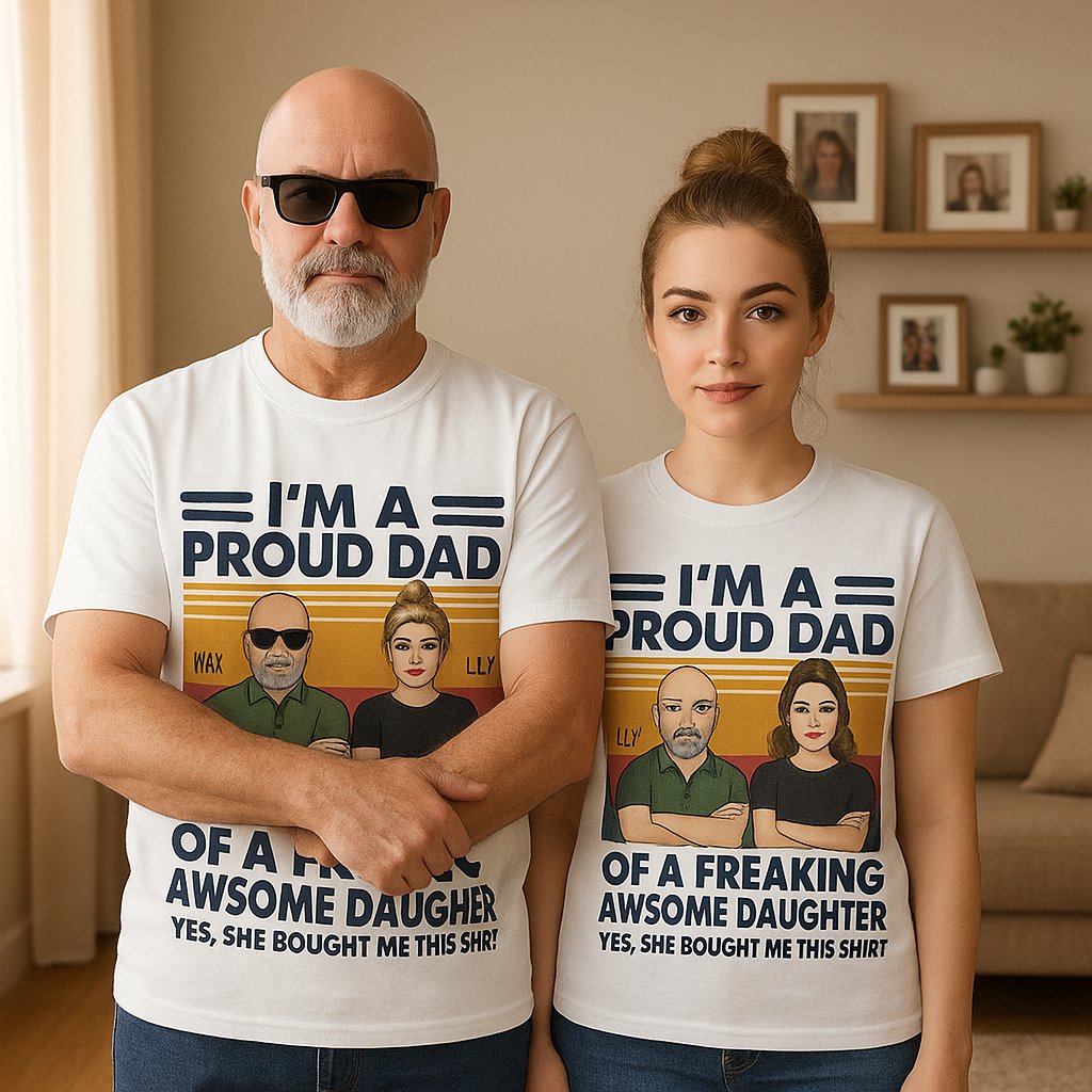 Like Father Like Daughter Oh Crap Daddy Daughter Shirt — Custom Gift