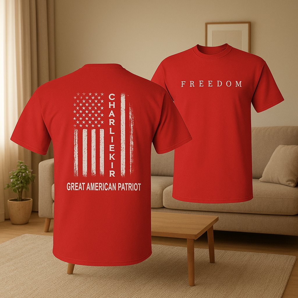 Charlie Kirk Freedom Graphic, A True American Patriot US Fla