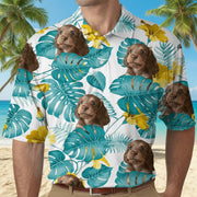 Custom Photo Hawaiian Polo Shirt AHRQB