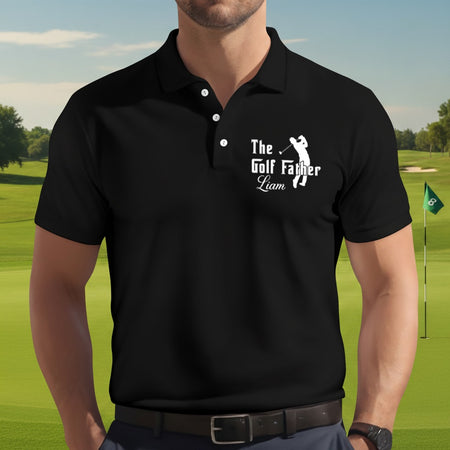 Custom Name The Golf Father Polo Shirt 8JR8Q