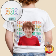 Custom Photo Kid Portrait Kindergarten Preschool - Personalized T Shirt RYV8X