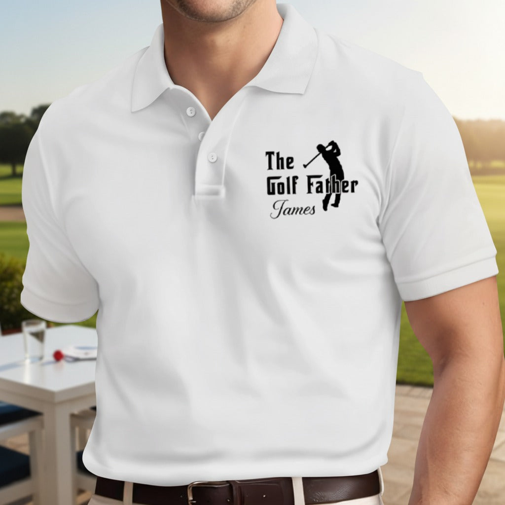 Custom Name The Golf Father Polo Shirt 8JR8Q