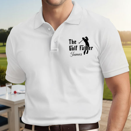 Custom Name The Golf Father Polo Shirt 8JR8Q