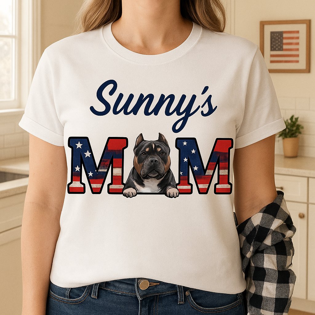American Dog Mom Dog Dad Shirt — 4th of July Patriotic Gift for Dog Lovers