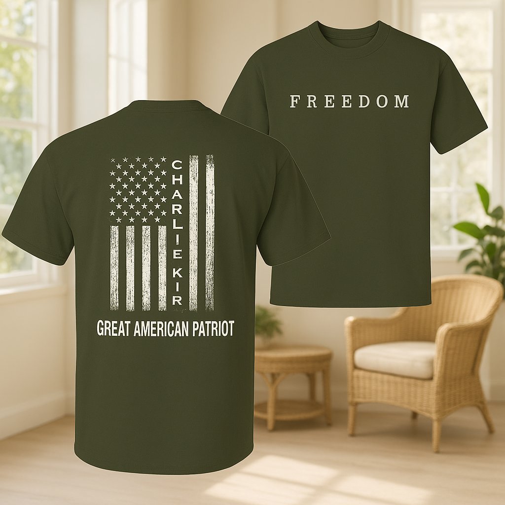 Charlie Kirk Freedom Graphic, A True American Patriot US Fla