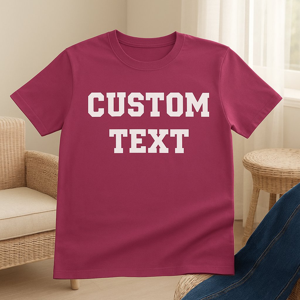 Custom Text Shirt For Women — Personalized T-Shirt Dark Apparel