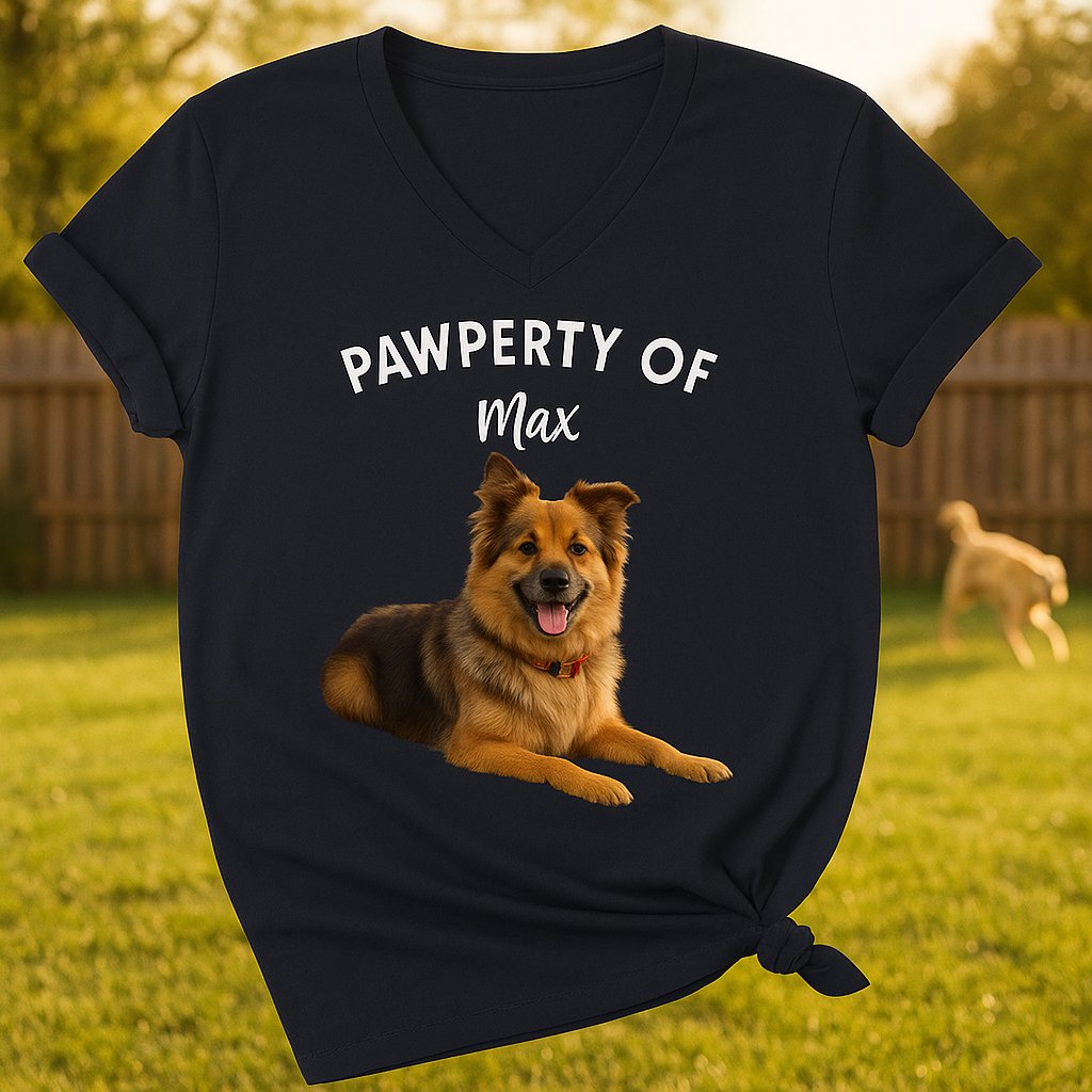 Pawperty Of My Dogs Pet Photo Shirt — Custom Dog Gift