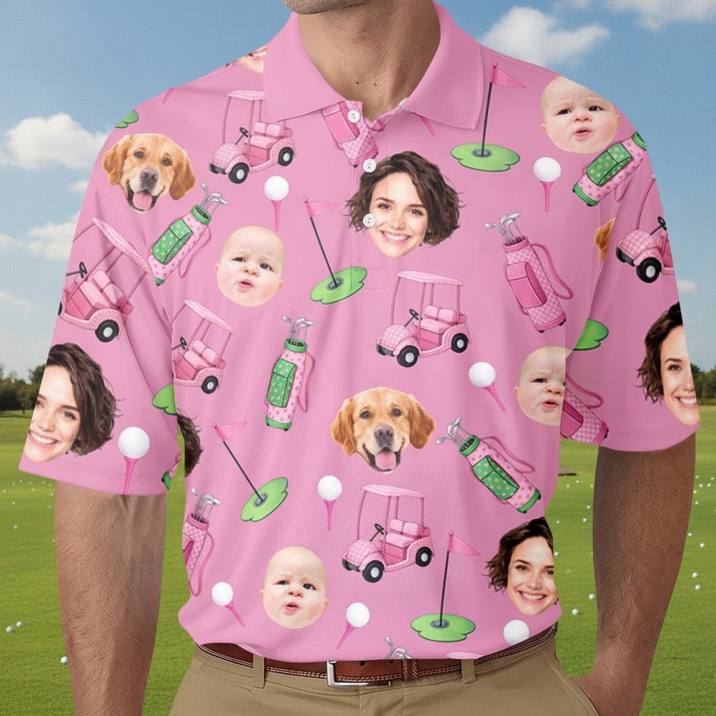 Custom Face Golf Polo Shirt Gift For Golfers XTQVV