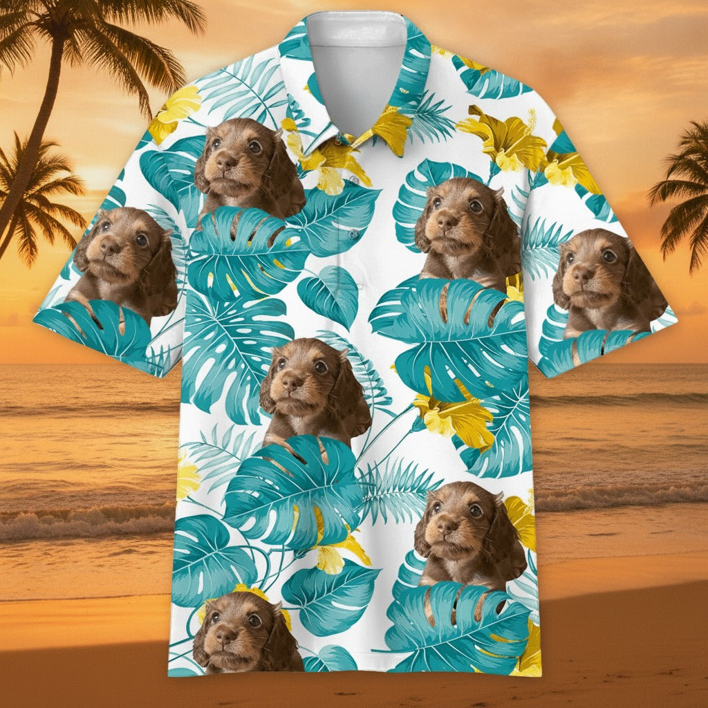 Custom Photo Hawaiian Polo Shirt AHRQB