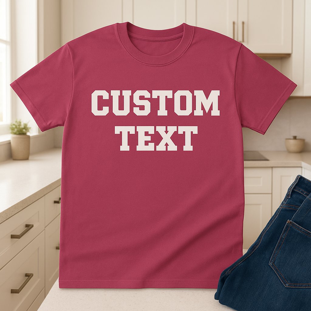 Dark Apparel For Women & Men Custom Text Shirt — Personalized Gift