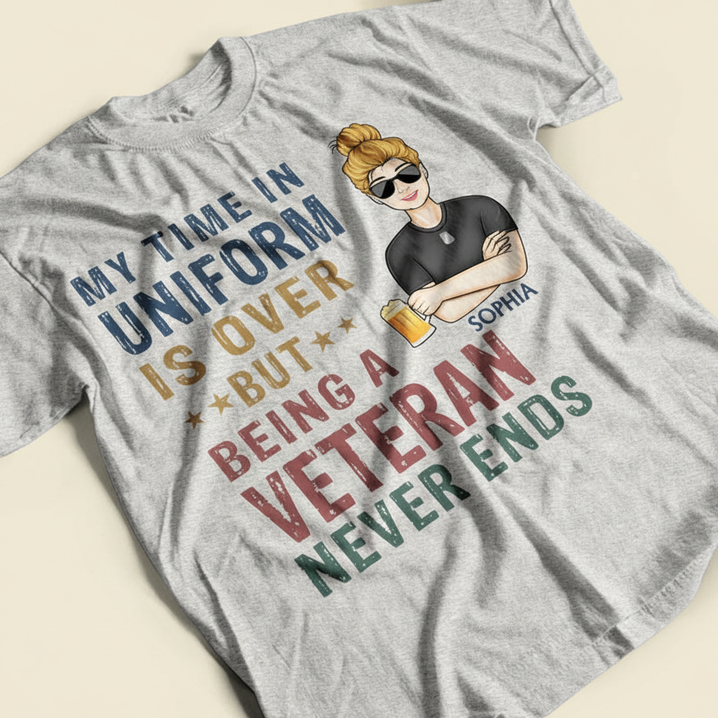 My Time In Uniform Is Over But Being Nurse - Gift For Retired - Personalized Custom T Shirt PPCPF