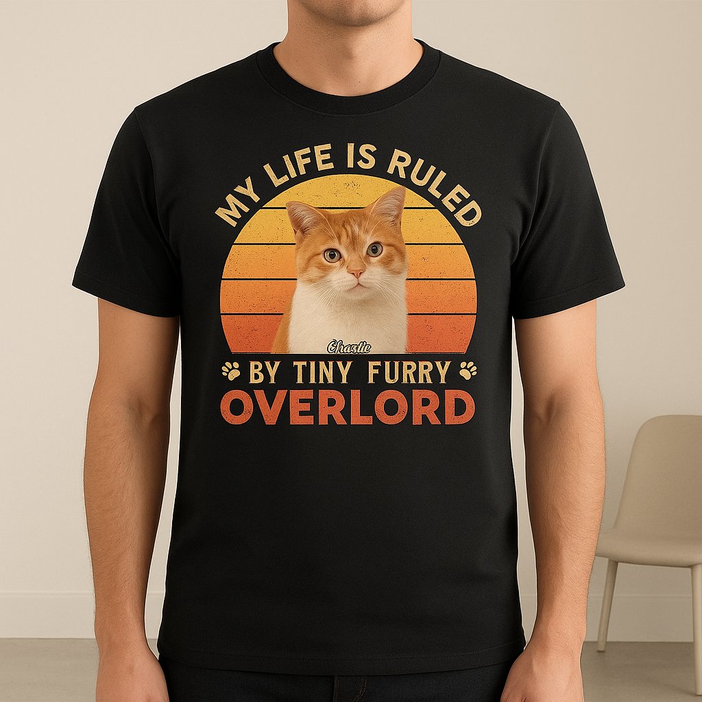 Custom Photo A Furry Overlord Cat Shirt