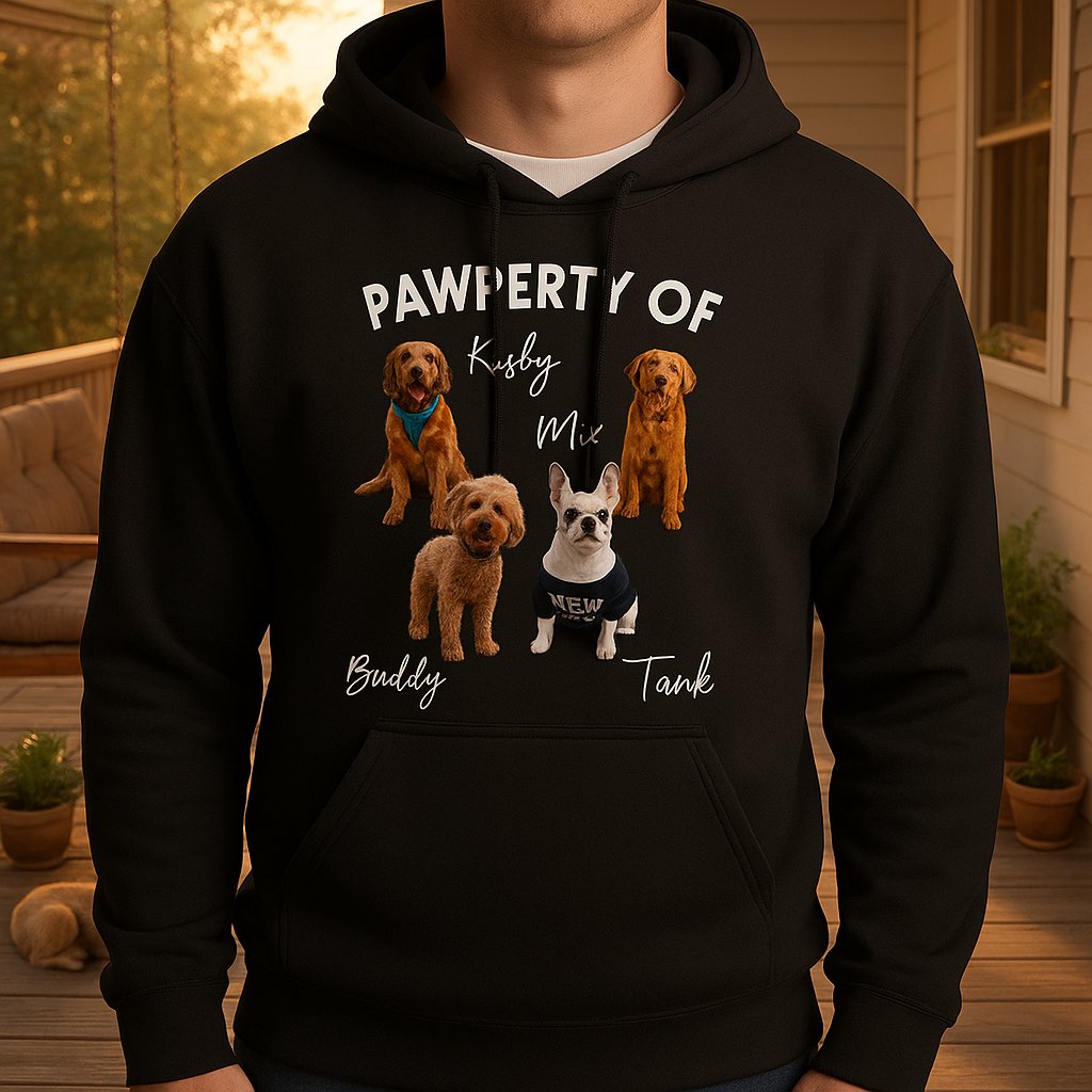 Pawperty Of My Dogs Pet Photo Shirt — Custom Dog Gift