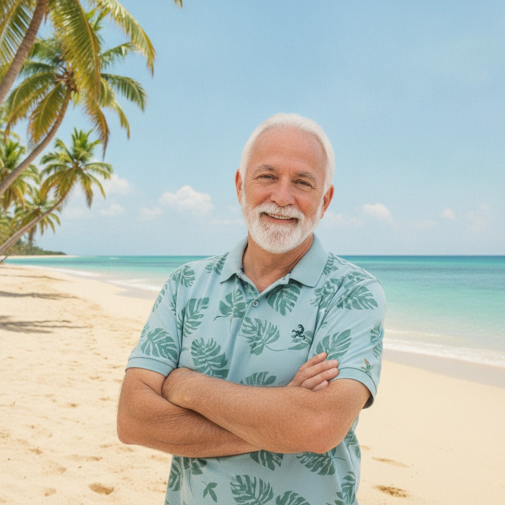 Custom Photo Hawaiian Polo Shirt AHRQB