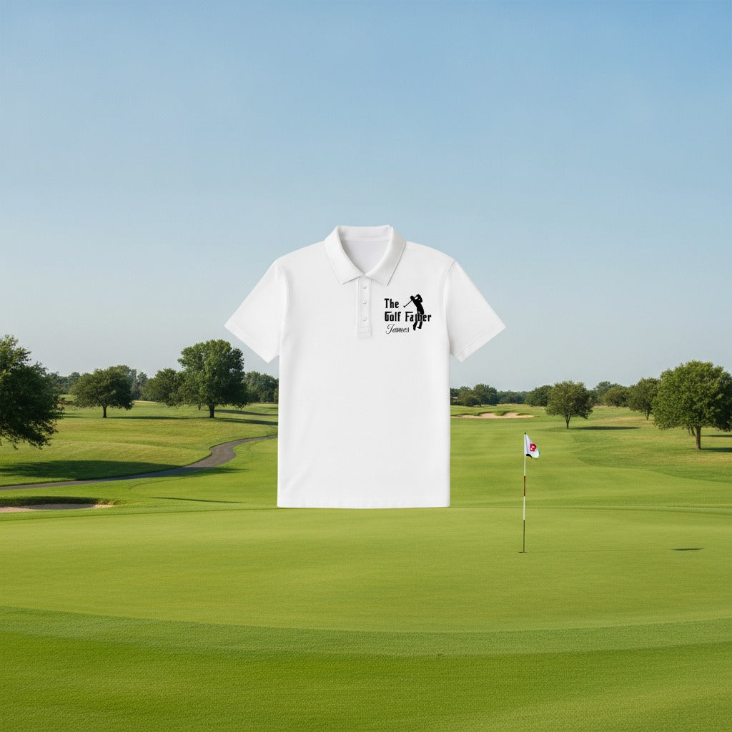 Custom Name The Golf Father Polo Shirt 8JR8Q