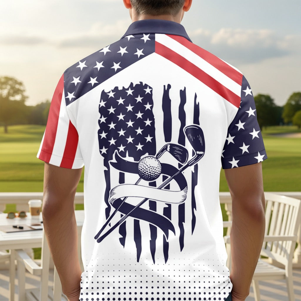 Custom Photo Golf Player Polo Shirt JWHTQ