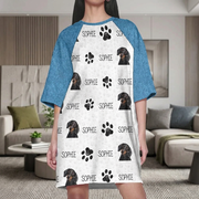 Custom Photo, Clipart For Dog Lover Dog Raglan Nightgown T368 HN590