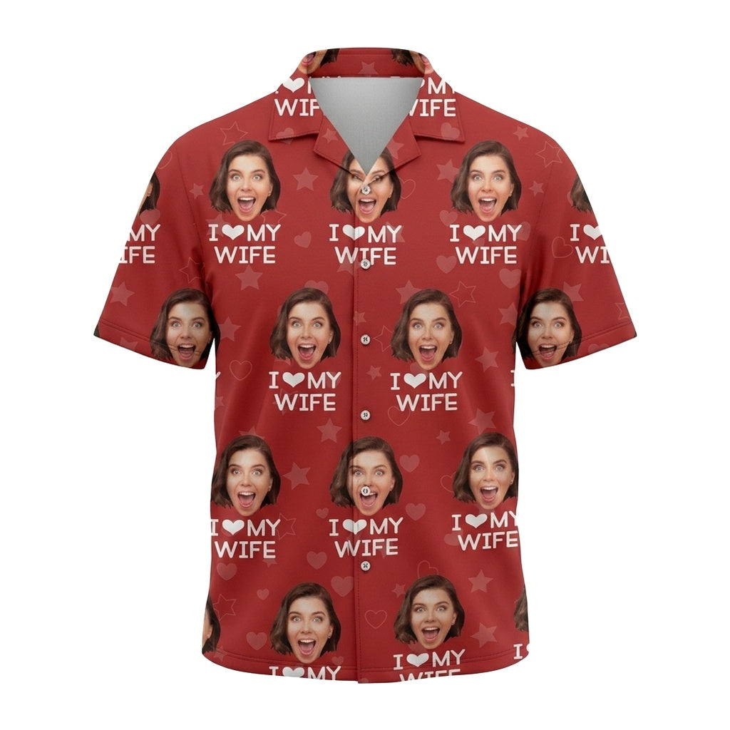 Custom Photo I Love My Girlfriend Boyfriend Hawaii Shirt Valentines Gift For Him Her Husband Wife HA75 895044 BB4T2