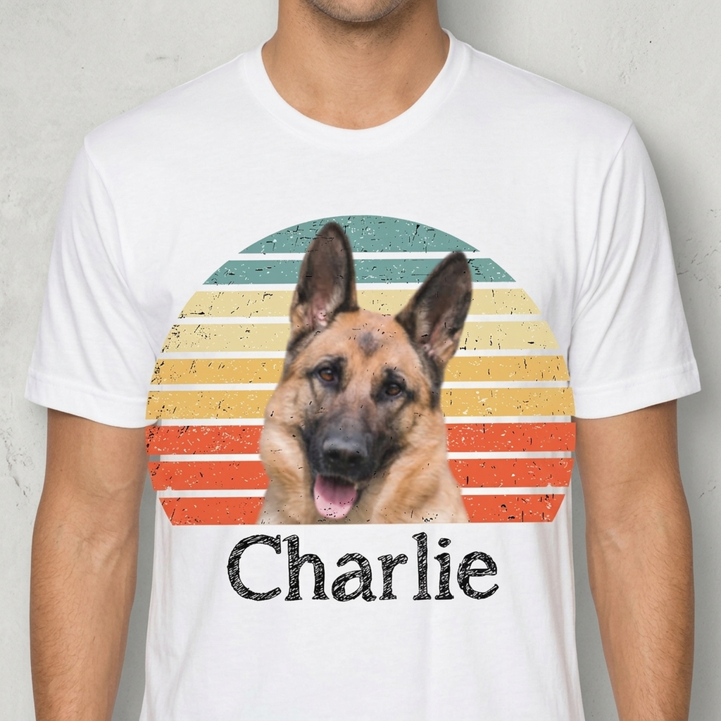 Dog Cat Vintage Retro Photo Shirt Personalized Custom Photo Dog Cat Pet Bright Shirt TA29 890881