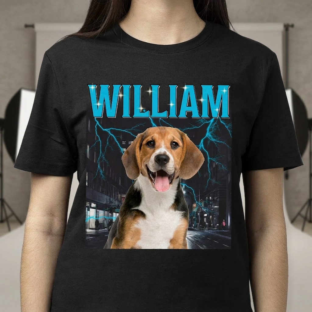 Personalized Photo Retro Vintage Dog Portrait Shirt DA199 889681