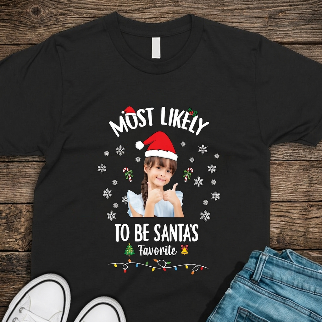 Custom Photo Santa Christmas Matching Family Shirt HO82 900410