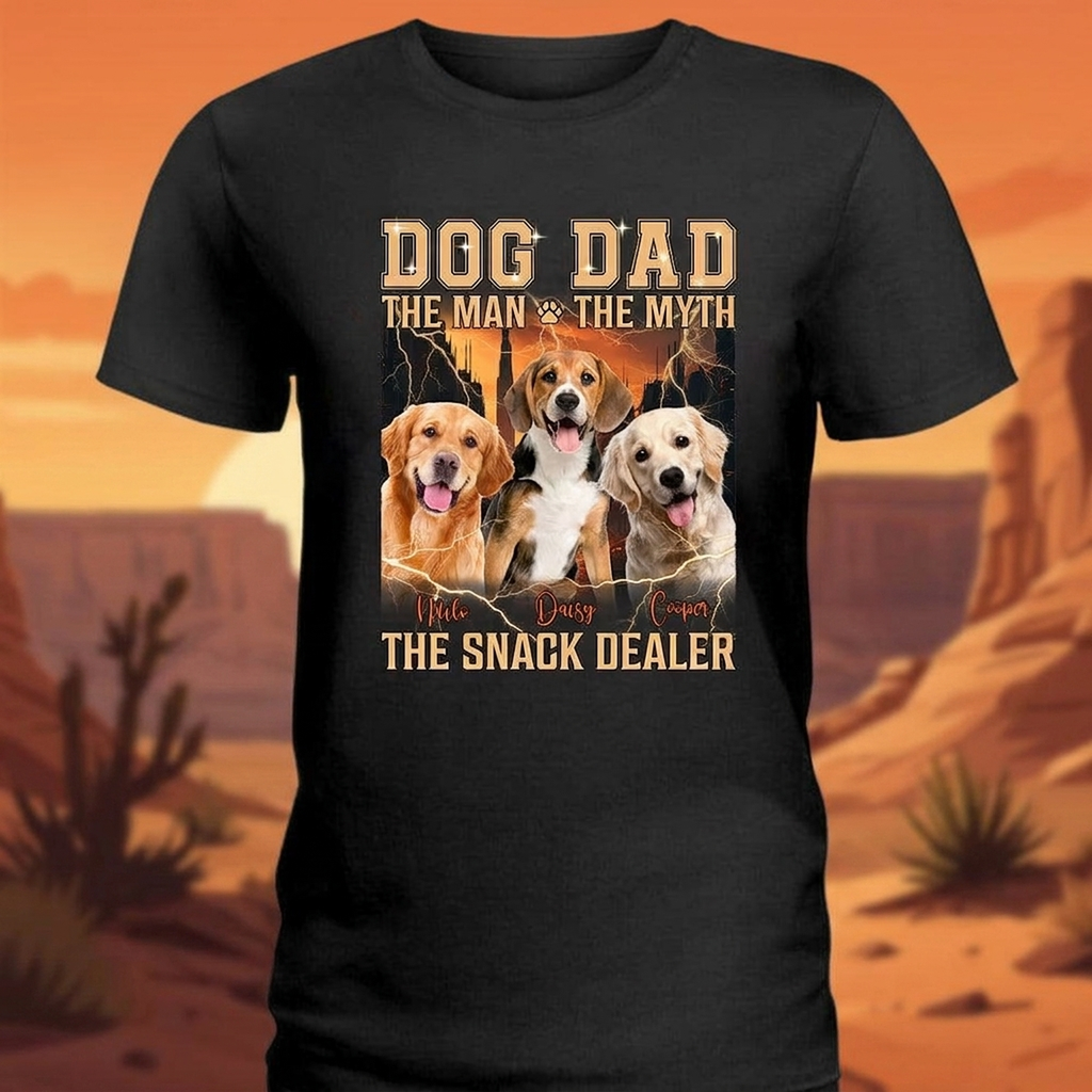 Personalized Photo The Man The Myth The Snack Dealer Pet Shirt TA29 890389