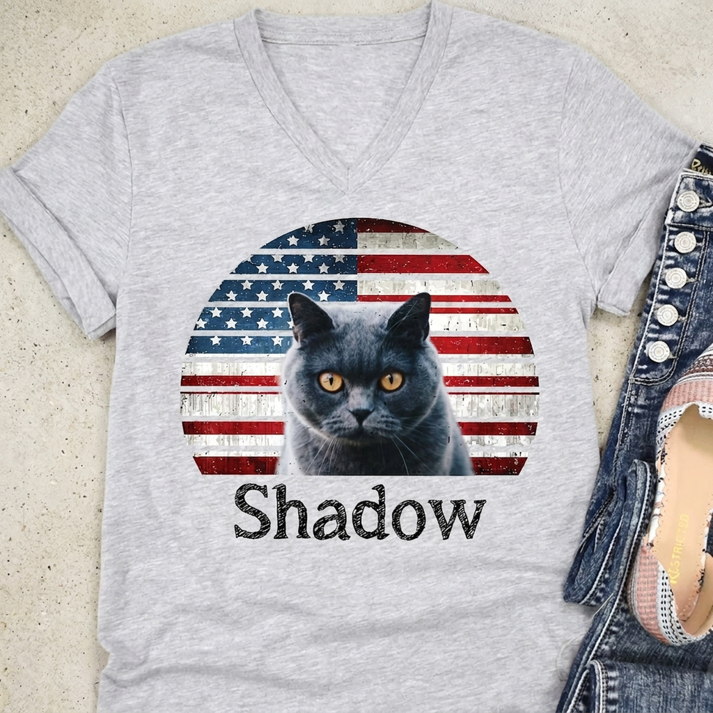Dog Cat Vintage Retro Photo Shirt Personalized Custom Photo Dog Cat Pet Bright Shirt TA29 890881