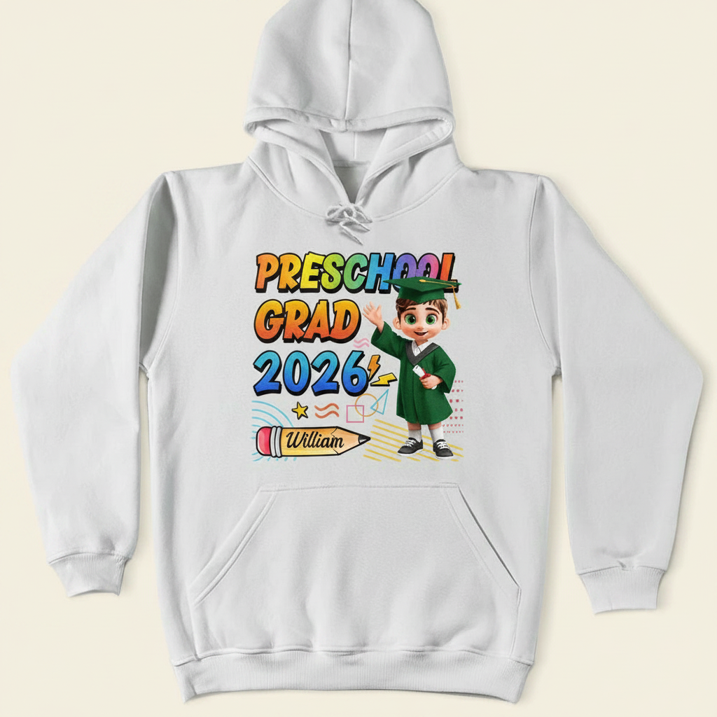 Preschool Kindergarten Graduation - Personalized T Shirt ZUDP5 - Hoodie view