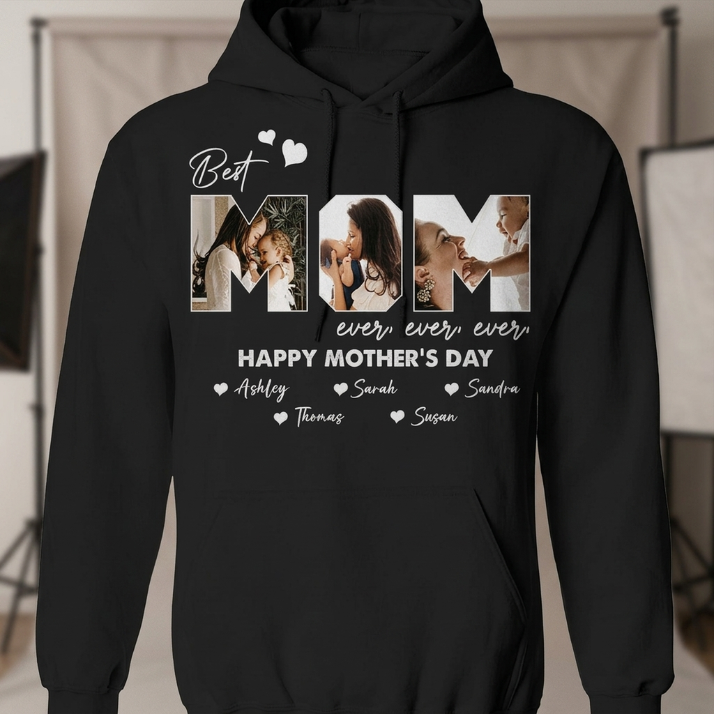 Custom Photo Best Mom Ever Ever Mother's Day Shirt NHS87 889125