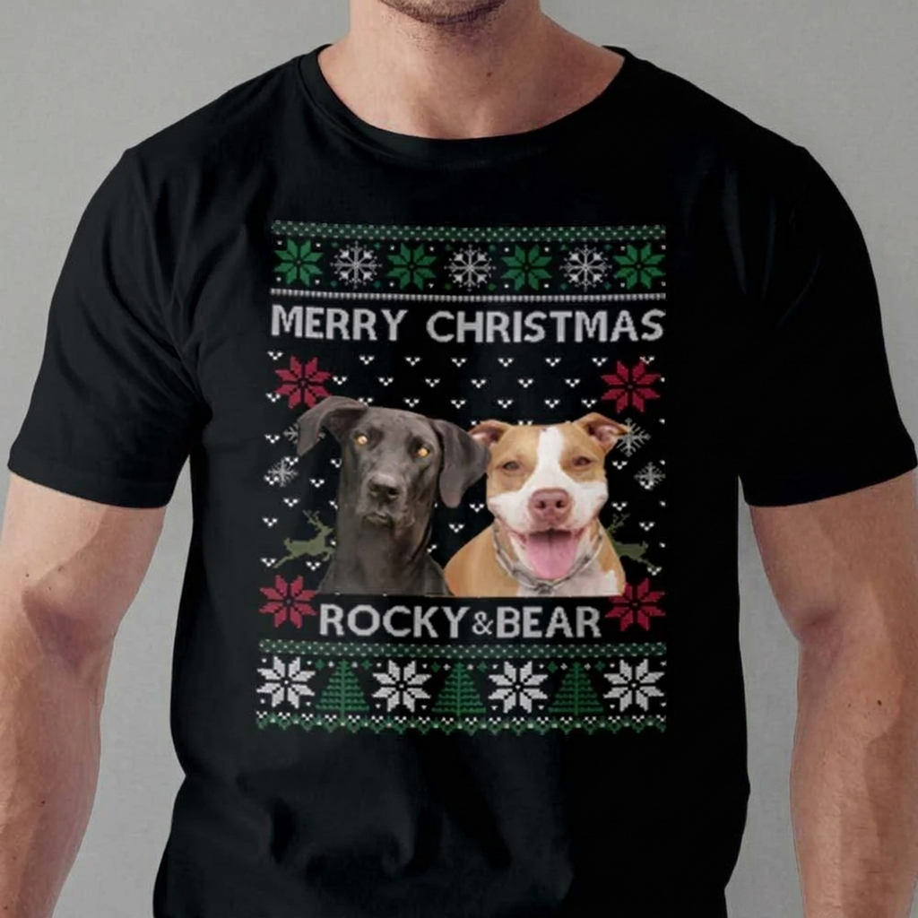 Custom Photo Ya Filthy Animal Dog Cat Sweatshirt, Dog Lover Sweater Christmas TA29 889811