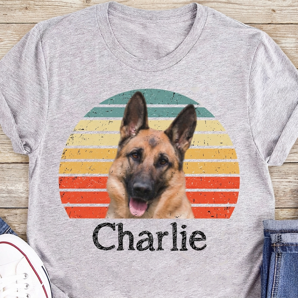 Dog Cat Vintage Retro Photo Shirt Personalized Custom Photo Dog Cat Pet Bright Shirt TA29 890881