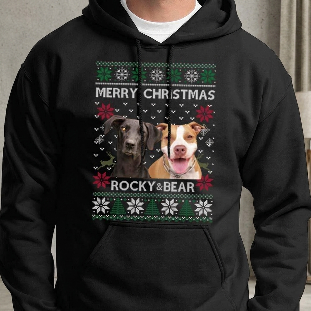 Custom Photo Ya Filthy Animal Dog Cat Sweatshirt, Dog Lover Sweater Christmas TA29 889811