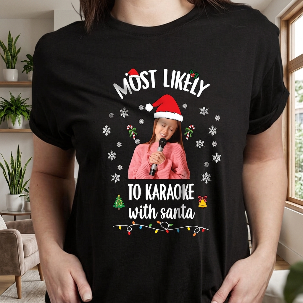 Custom Photo Santa Christmas Matching Family Shirt HO82 900410