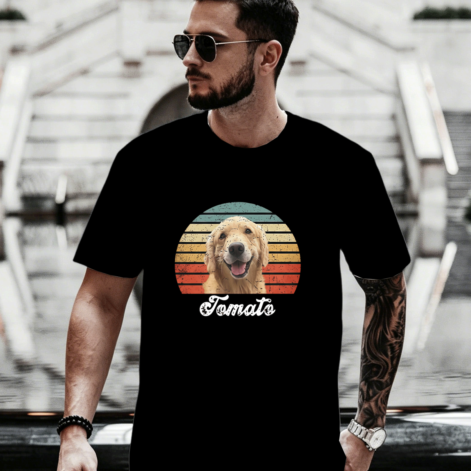 Custom Wear Best Friend Pet Portrait T-Shirt — Gift for Pet Lovers VTWDF