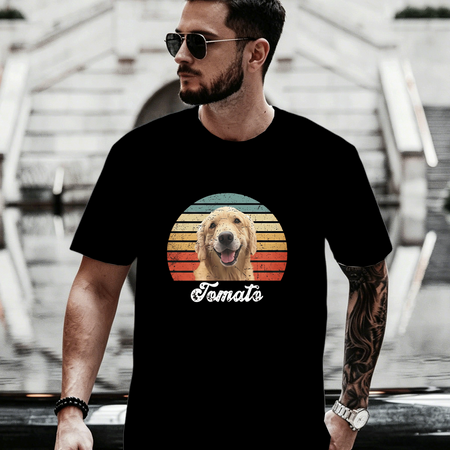 Custom Wear Best Friend Pet Portrait T-Shirt — Gift for Pet Lovers VTWDF