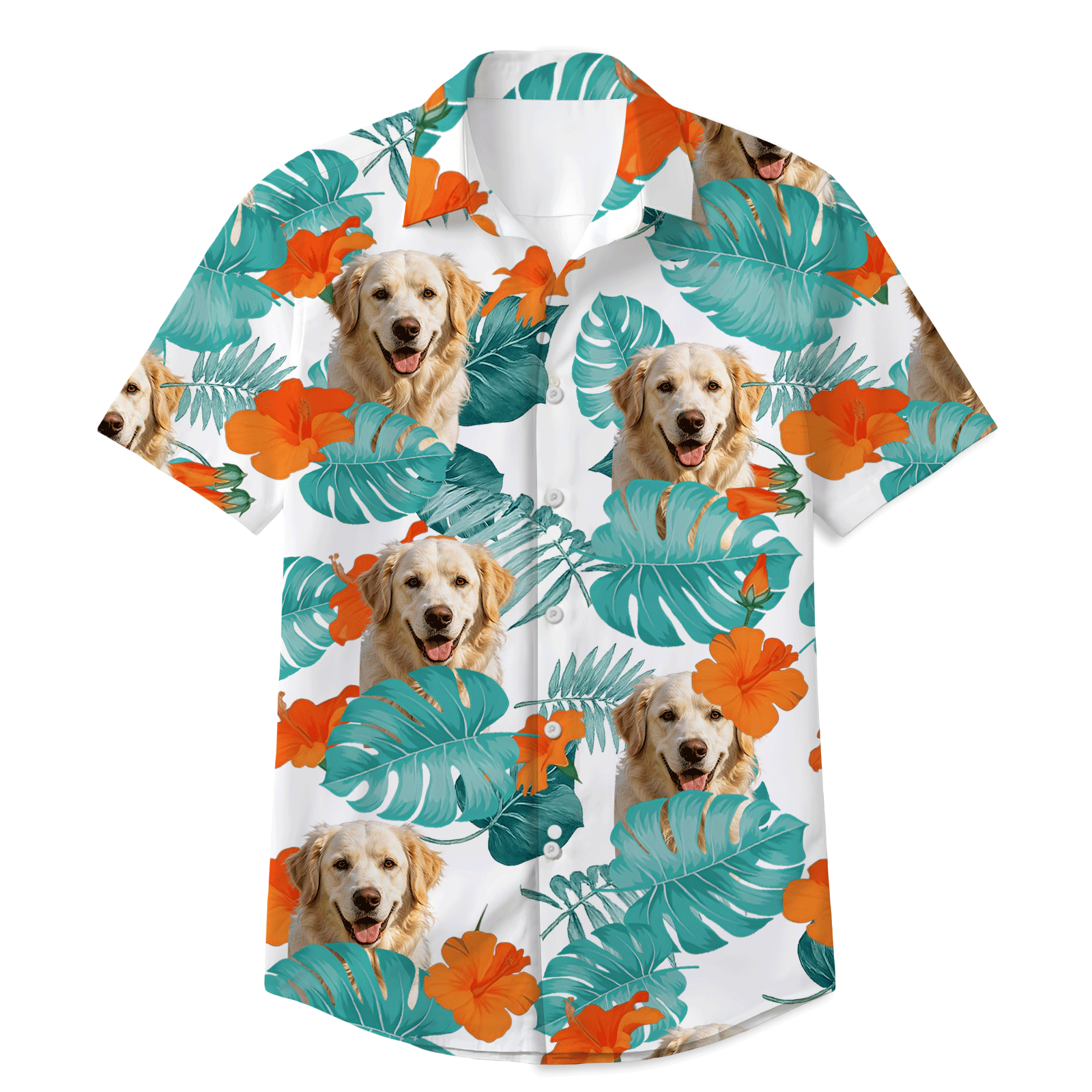 Custom Funny Family Pet Face Dog Cat Hawaiian Shirt — Family Gift AWHTG