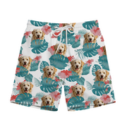 Custom Own Pet Face Swim Trunks T-Shirt — Gift for Pet Lovers 2NYTN
