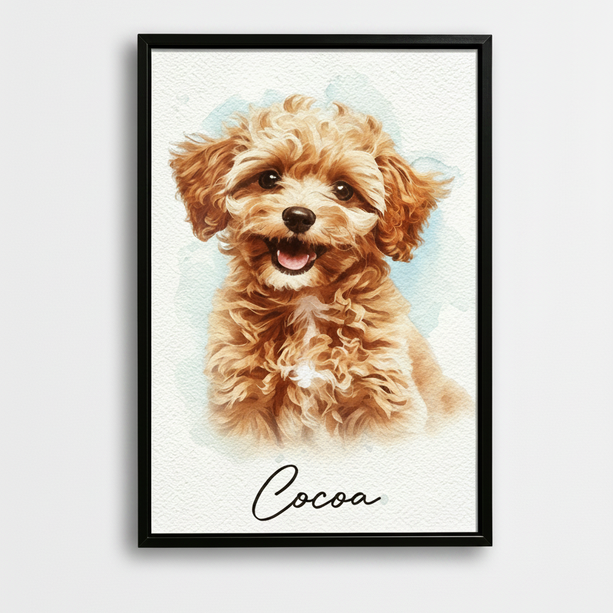 Custom Pet Turn Into Wall Art — Gift for Pet Lovers S6JWE