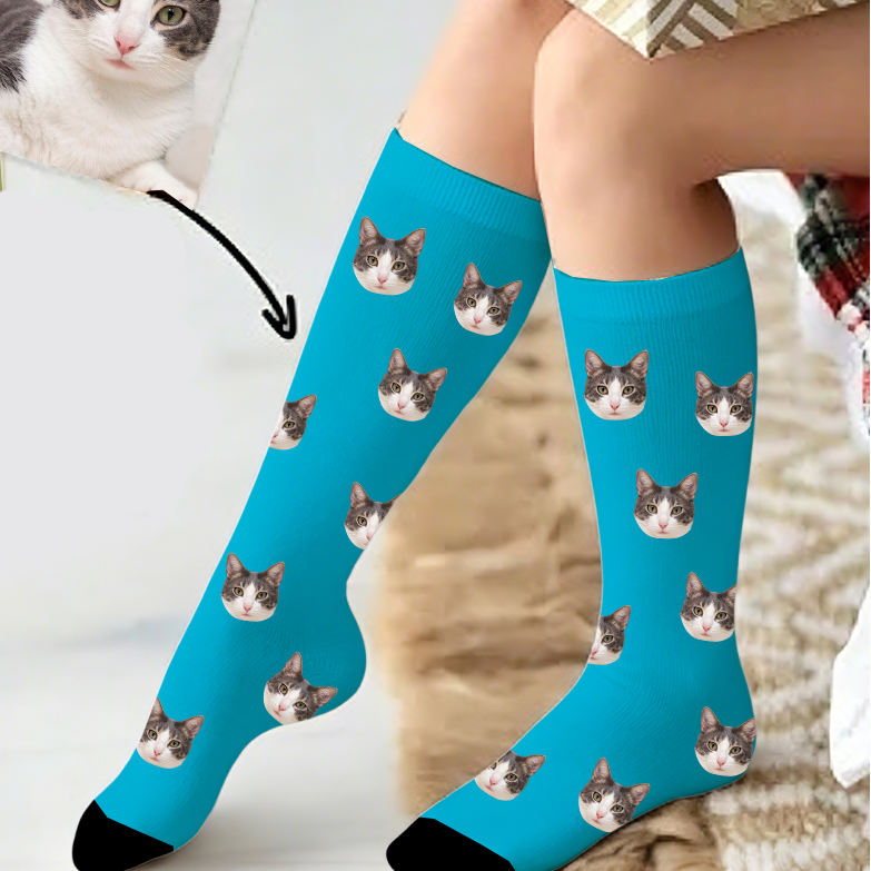 Custom Pet Accessory Wear Pets Face Feet Socks — Gift for Pet Lovers BBTEF