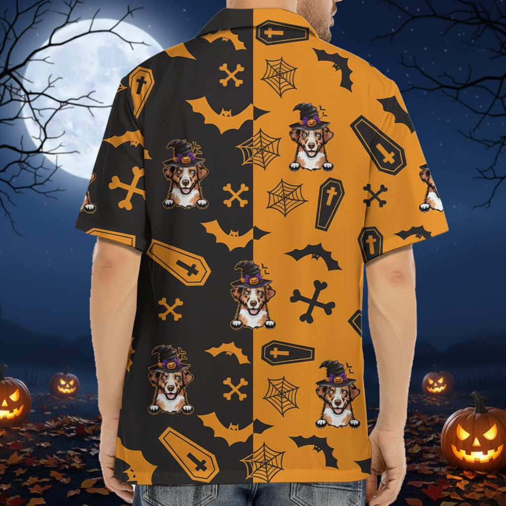 Custom Dog Cat Halloween Hawaiian Shirt — Gift for Pet Lovers EPFQC
