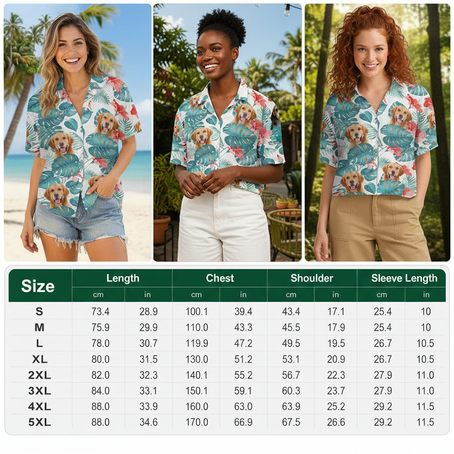 Custom Dog & Cat Hawaiian Shirt — Personalized Gift for Pet Lovers TCD8E