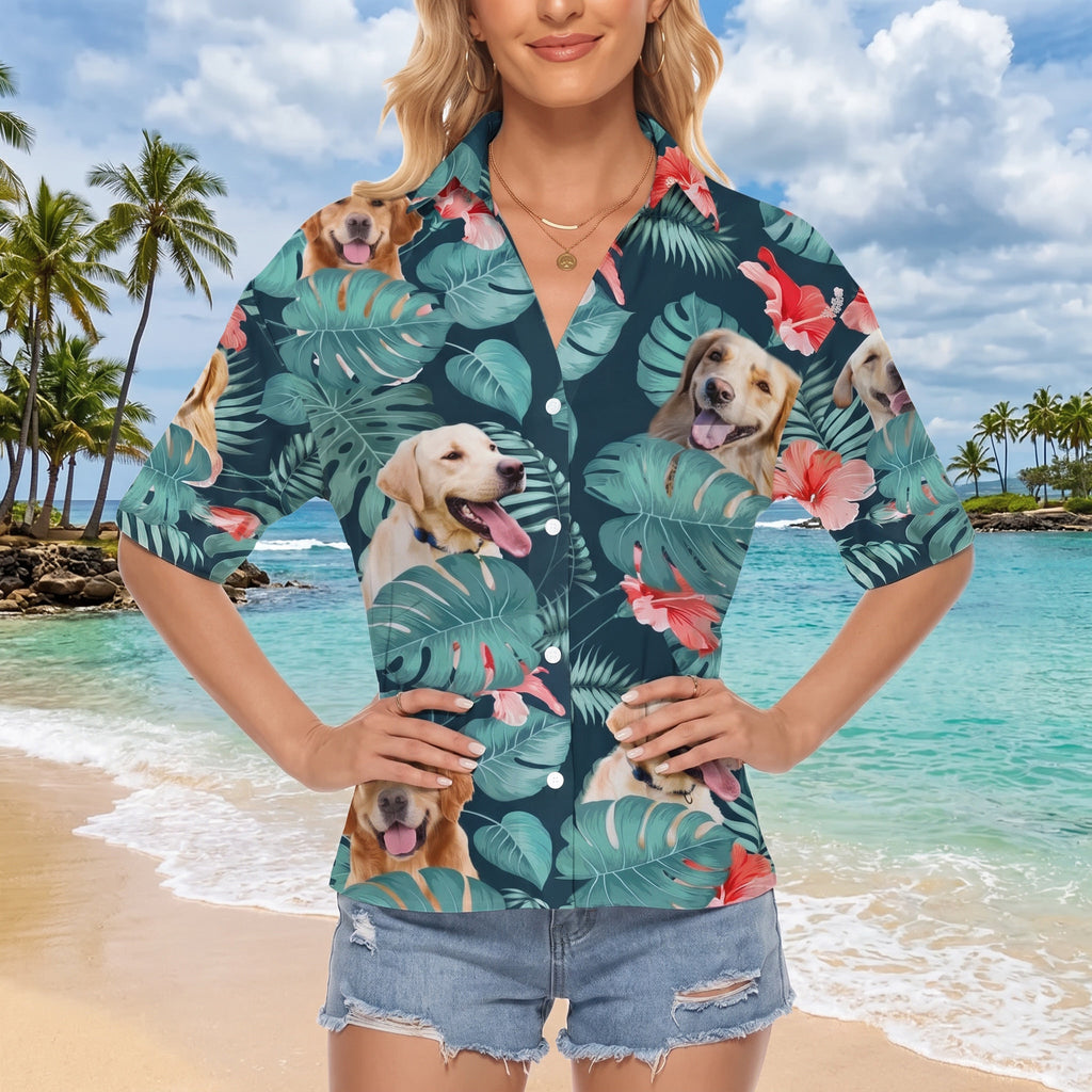 Custom Dog & Cat Hawaiian Shirt — Personalized Gift for Pet Lovers TCD8E