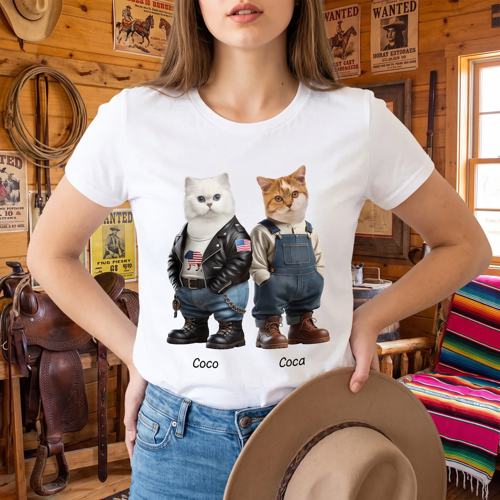 Custom Cool Dog Cat Career Uniforms T-Shirt — Gift for Pet Lovers P7GR4