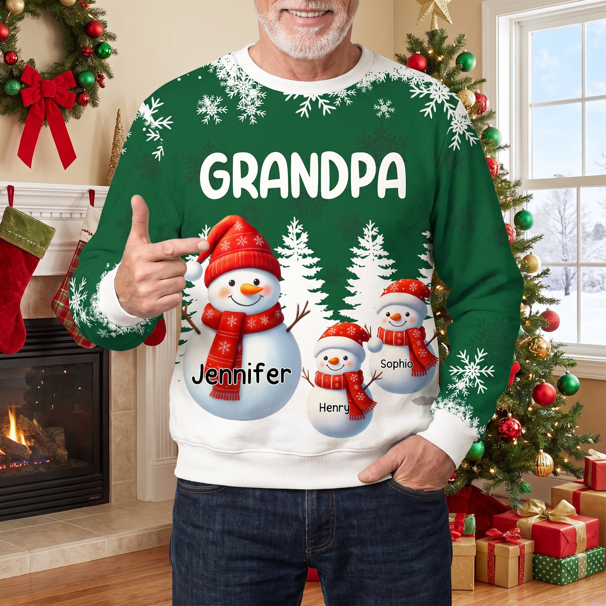My Fav People Call Me Personalized Christmas Ugly Sweater 36P6P