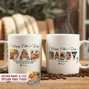 Custom Photo Happy Fathers Day Family Mug