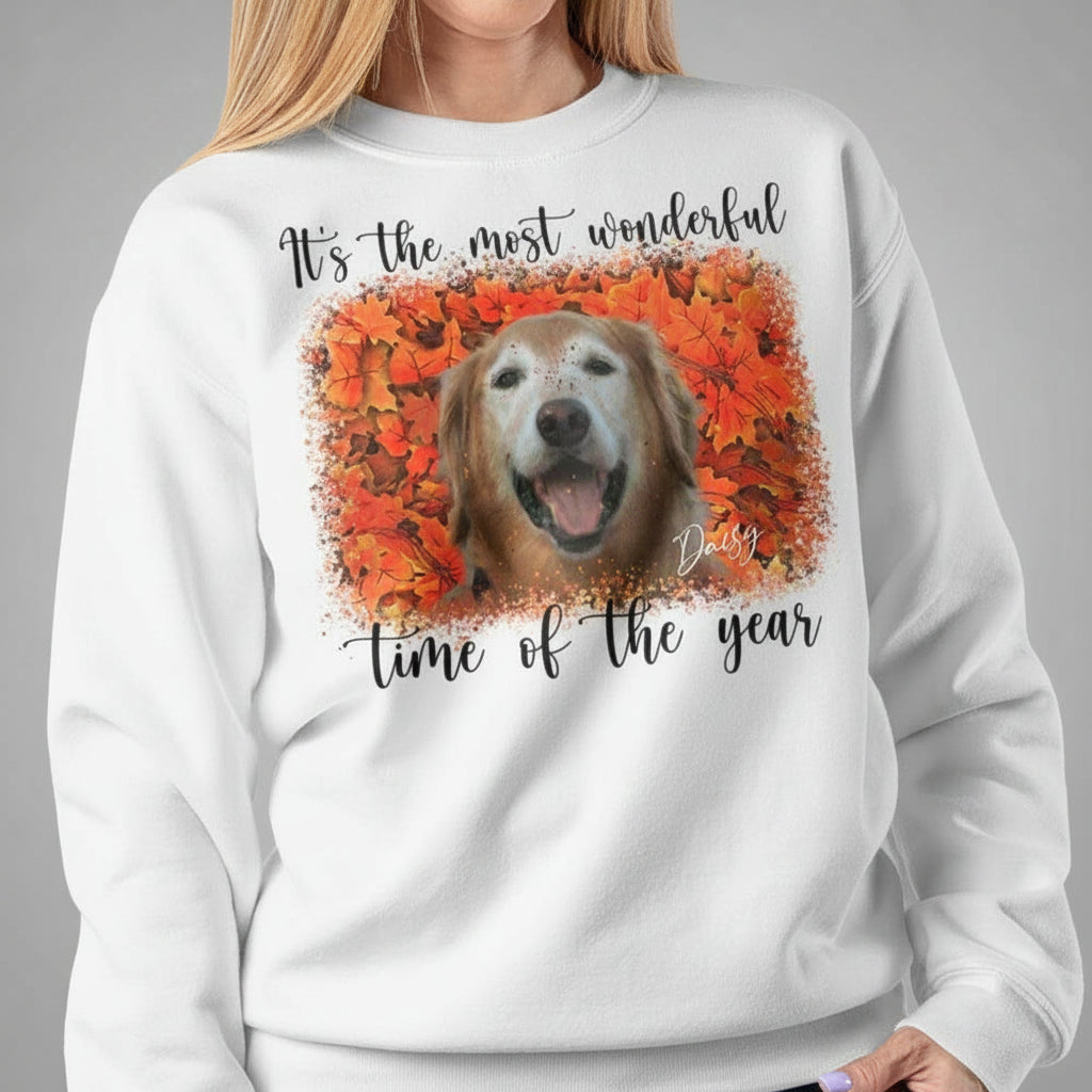 Fall Autumn Wonderful Time Dog Sweatshirt